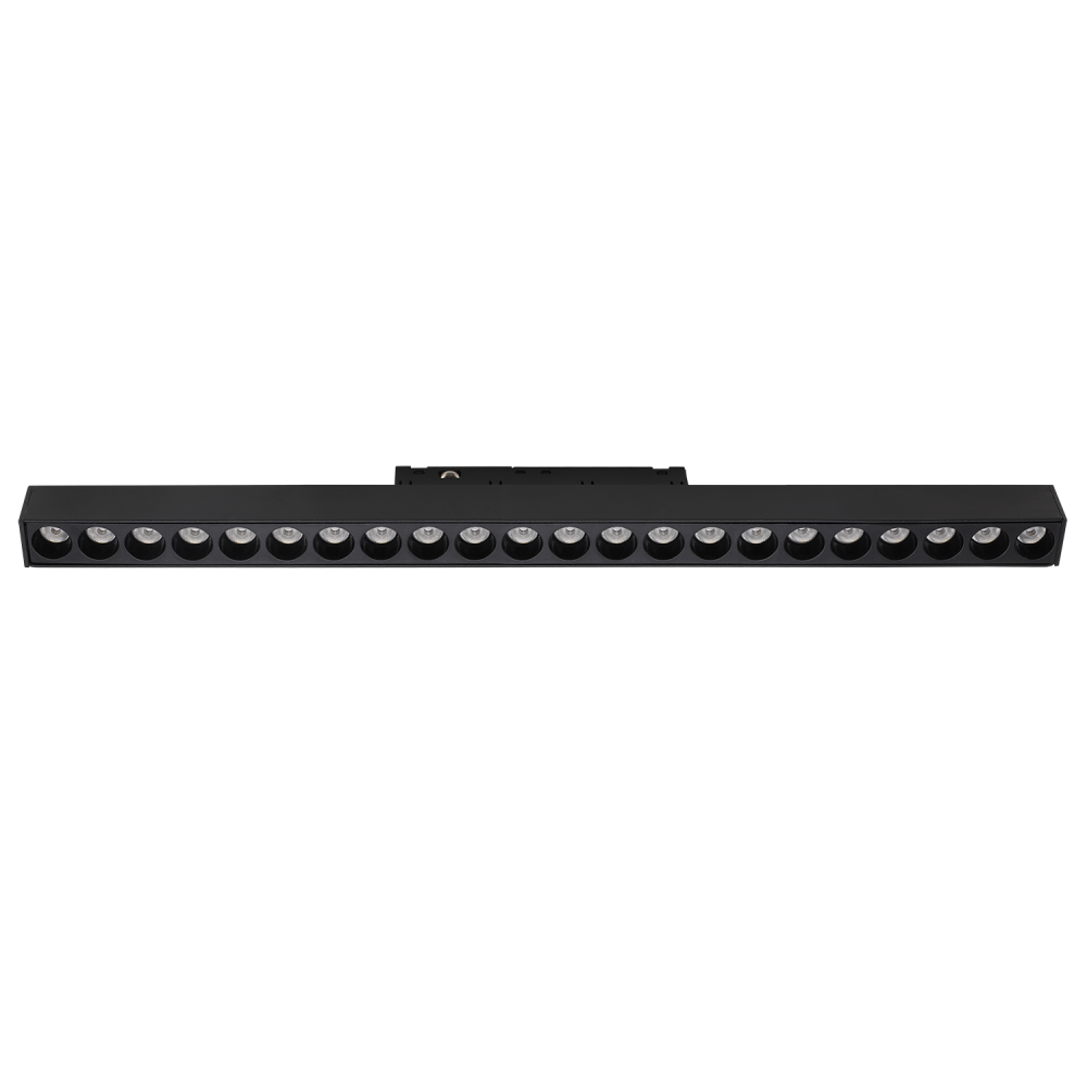 SPOT FIJO P/RIEL MAGNETICO MODULAR 24W 3000K NEGRO
